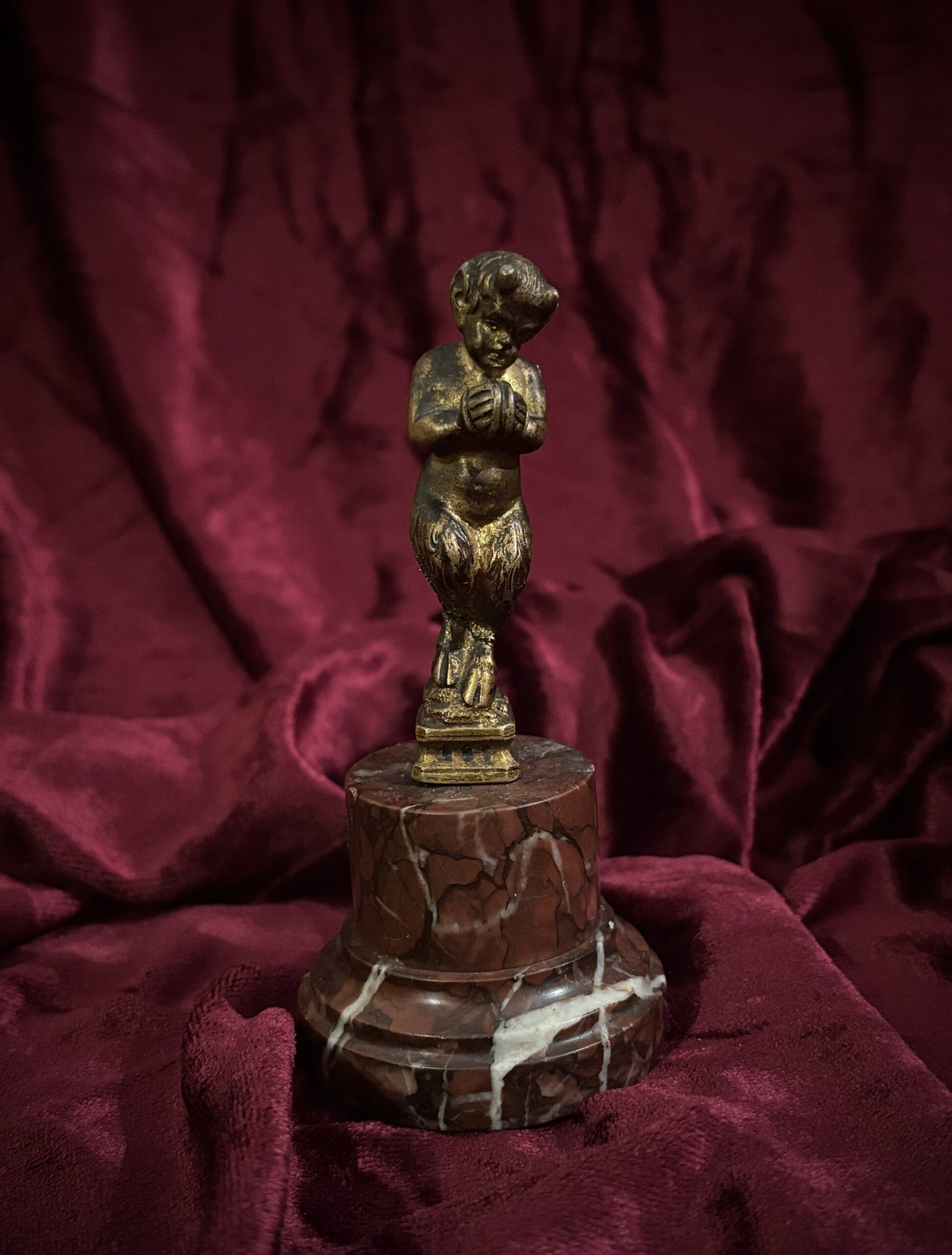 Faune en bronze doré