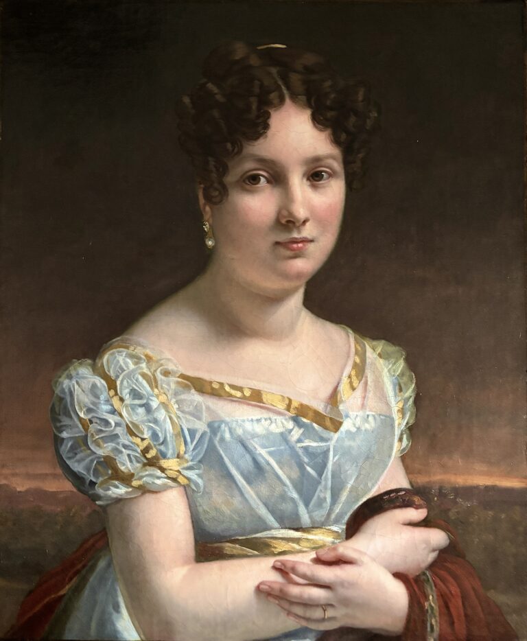 Portrait d'une femme de qualité, période Empire